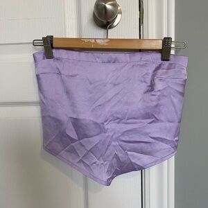 Hollister purple satin tube top